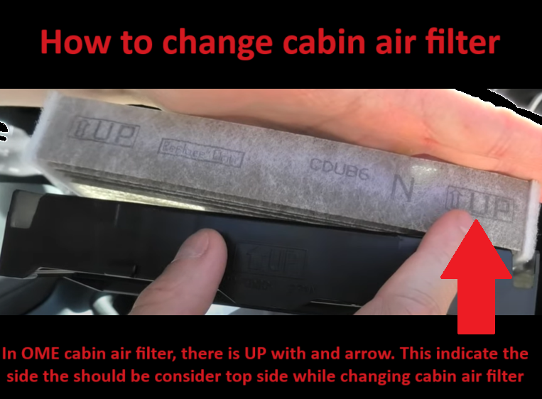 image of how to change cabin air filter
