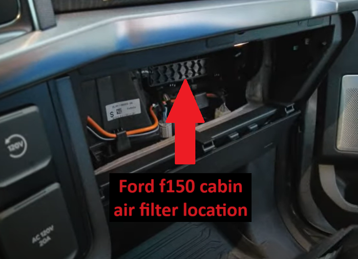 Ford F150 cabin air filter location
